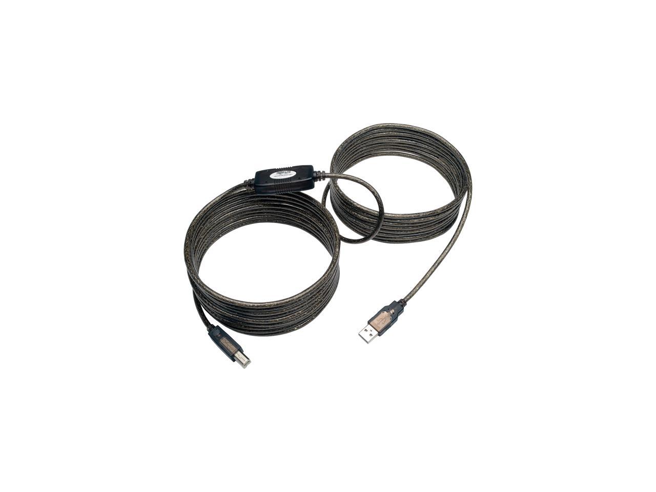 Tripp Lite 25ft. High-Speed USB2.0 A/B Active Device Cable (A Male to B Male)