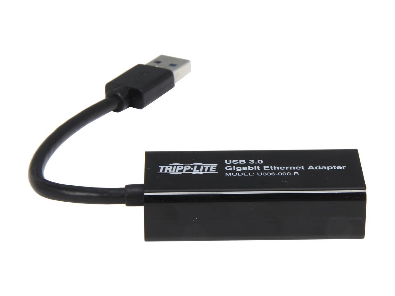 Tripp Lite U336-000-R USB 3.0 to Gigabit Ethernet Adapter, 10/100/1000