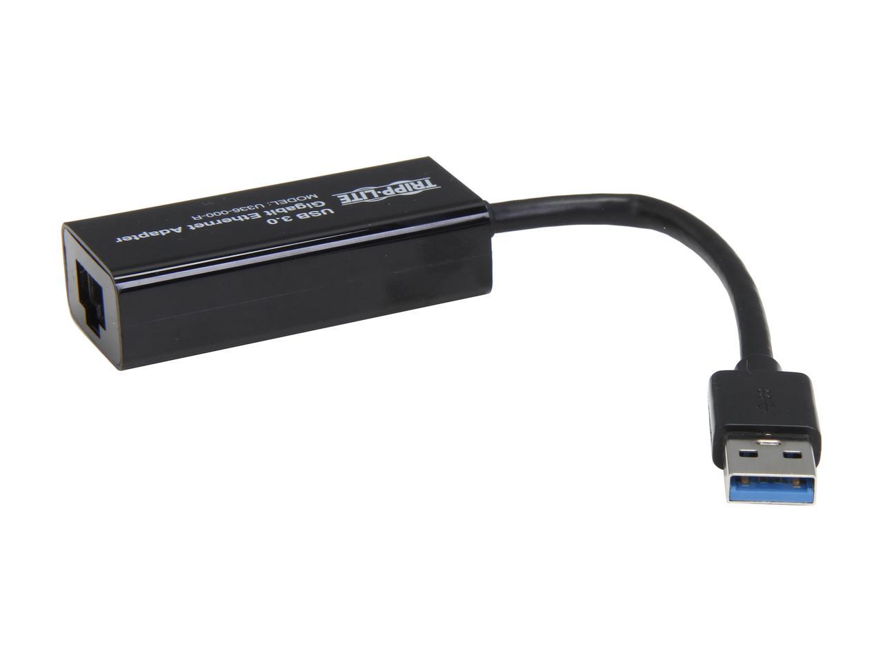 Tripp Lite U336-000-R USB 3.0 to Gigabit Ethernet Adapter, 10/100/1000