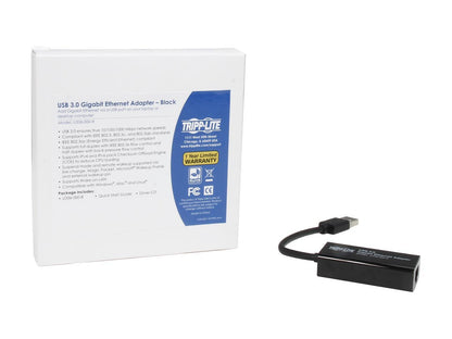 Tripp Lite U336-000-R USB 3.0 to Gigabit Ethernet Adapter, 10/100/1000