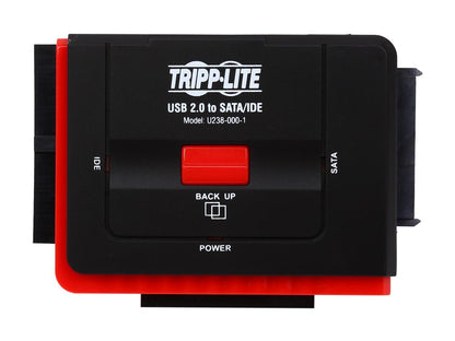 Tripp Lite USB 2.0 to Serial ATA (SATA) and IDE Adapter for 2.5in / 3.5in / 5.25in Hard Drives (U238-000-1)