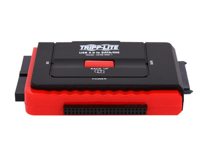 Tripp Lite USB 2.0 to Serial ATA (SATA) and IDE Adapter for 2.5in / 3.5in / 5.25in Hard Drives (U238-000-1)