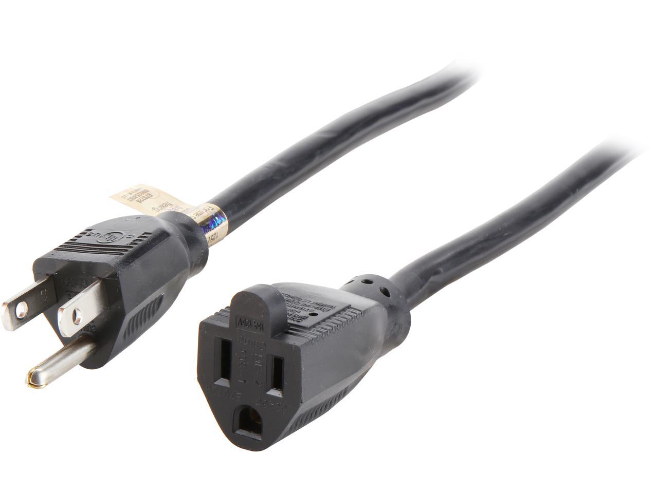 Tripp Lite Heavy-Duty Power Extension Cord, 15A, 14AWG (NEMA 5-15P to NEMA 5-15R), 6-ft. (P024-006)