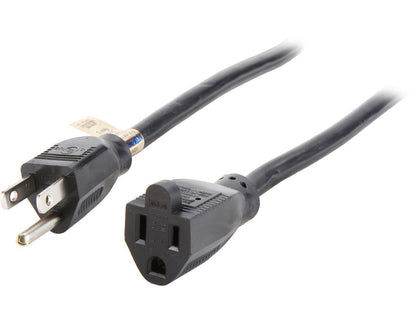 Tripp Lite Heavy-Duty Power Extension Cord, 15A, 14AWG (NEMA 5-15P to NEMA 5-15R), 6-ft. (P024-006)
