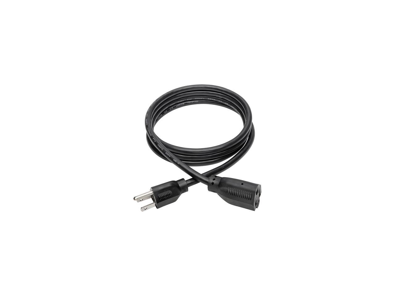 Tripp Lite Standard Power Extension Cord, 13A, 16AWG (NEMA 5-15P to NEMA 5-15R), 6-ft. (P024-006-13A)