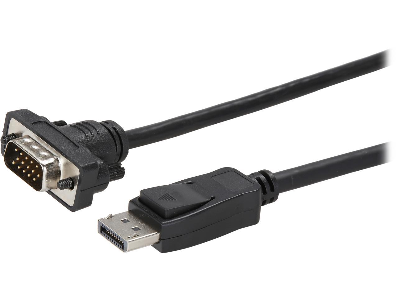 Tripp Lite DisplayPort to Active VGA Cable Adapter, DP with Latches to HD-15 Adapter (M/M), 6-ft. (P581-006-VGA)