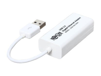Tripp Lite U236-000-GBW USB 2.0 Hi-Speed to Gigabit Ethernet NIC Network Adapter White