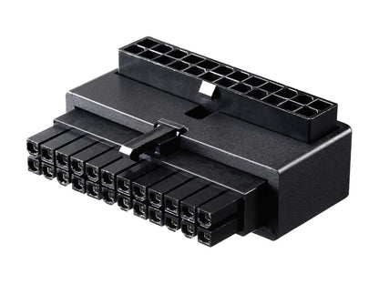 Cooler Master Universal ATX 24 Pin 90° Adapter , w/ added capacitors for stable power output for Power Supply