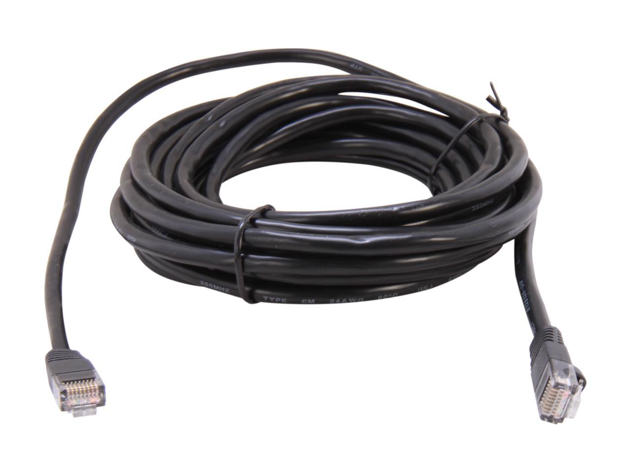 C2G 22011 Cat5e Cable - Snagless Unshielded Ethernet Network Patch Cable, Black (15 Feet, 4.57 Meters)