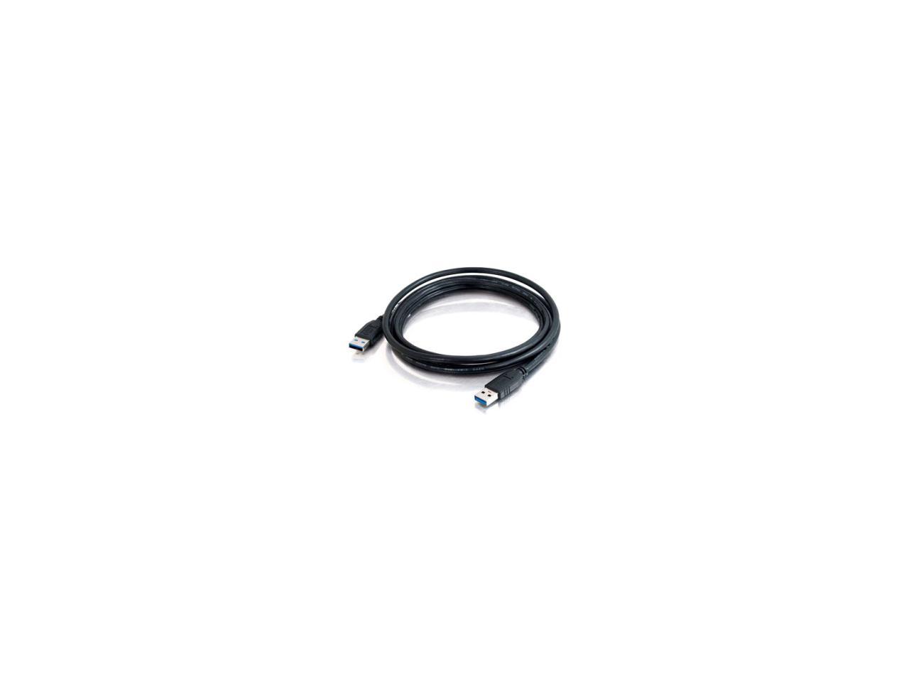 C2G 54171 USB Cable - USB 3.0 A to A Cable M/M, Black (6.6 Feet, 2 Meters)