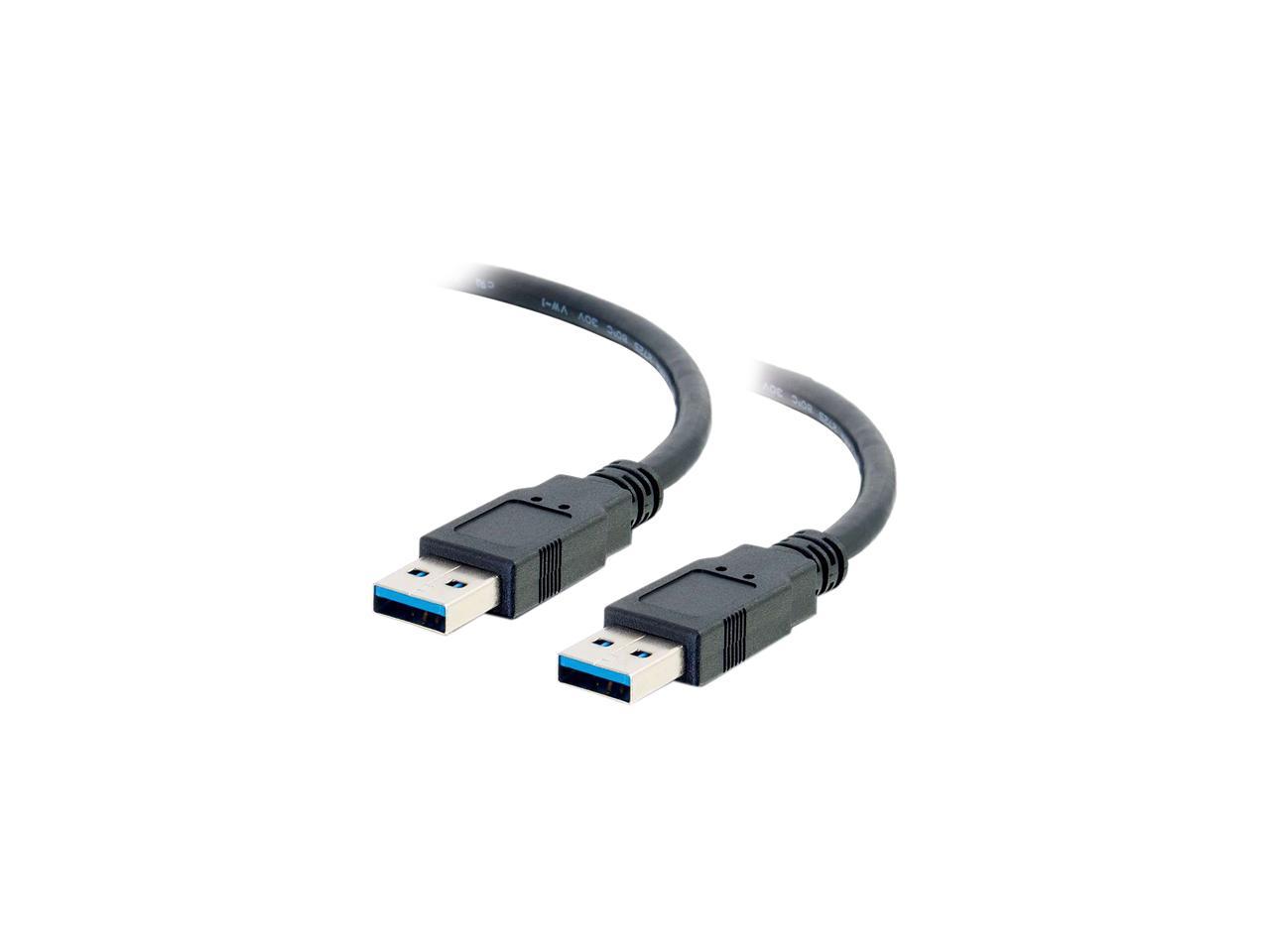 C2G 54170 USB Cable - USB 3.0 A to A Cable M/M, Black (3.3 Feet, 1 Meter)