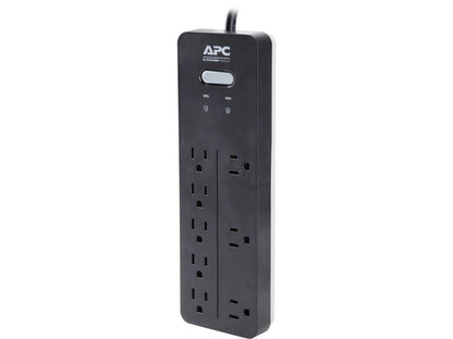 APC 8-Outlet Surge Protector, SurgeArrest Home / Office - Black (PH8)