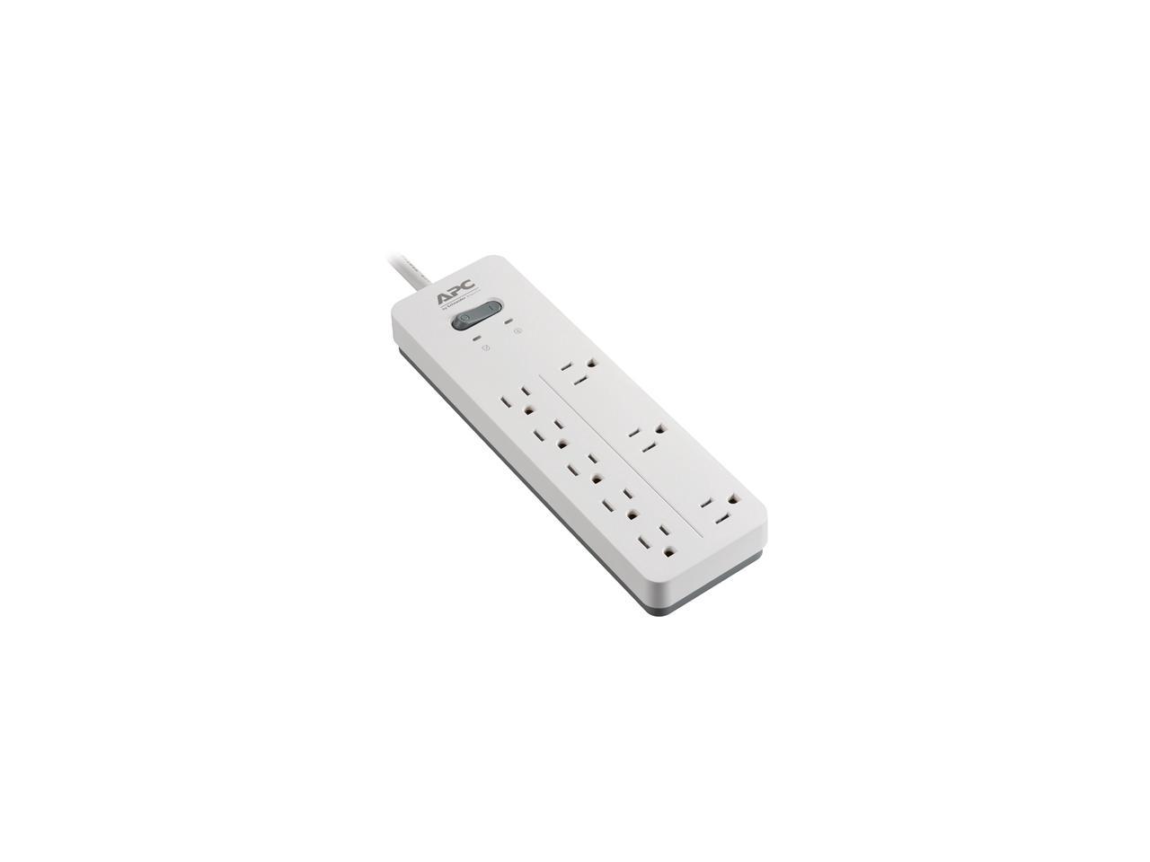 APC 8-Outlet Surge Protector, SurgeArrest Home / Office - White (PH8W)