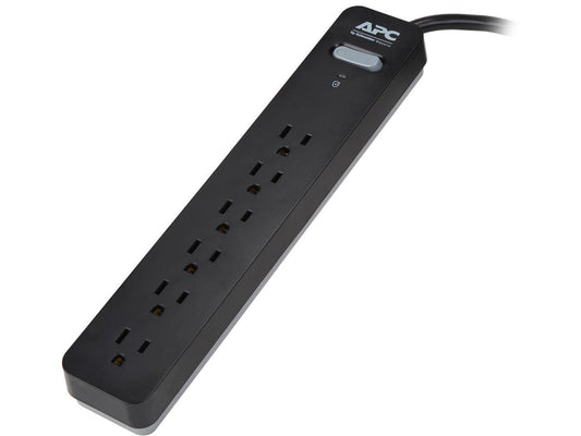 APC 6-Outlet Surge Protector with 15-Foot Power Cord, SurgeArrest Essential (PE615)