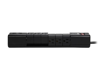 Tripp Lite TLP608RUSBB Protect It! 6- Rotatable Outlet Surge Protector, 8-ft. Cord, 1080 Joules, 2 USB Charging Ports (3.4A)