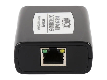 Tripp Lite 4-Port USB 2.0 over Cat5/Cat6 Extender Hub Kit, Transmitter & Receiver, Hi-Speed USB-A Up to 164 ft. (B203-104-PNP)