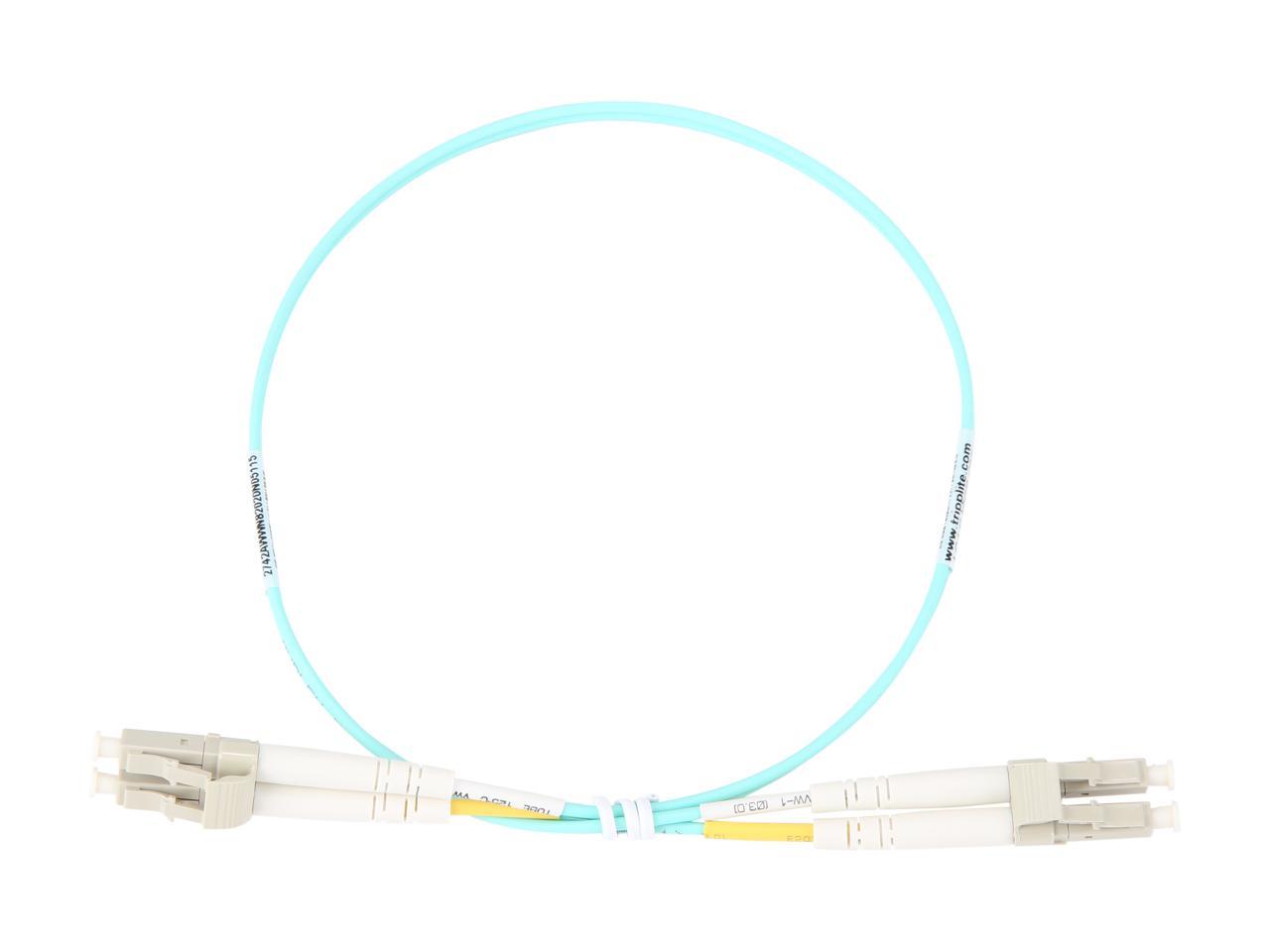 Tripp Lite N820-20N 20" 10Gb Duplex Multimode 50/125 OM3 LSZH Fiber Patch Cable (LC/LC) Male to Male