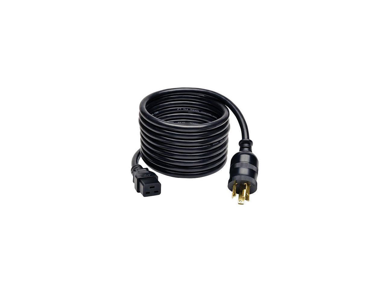 Tripp Lite Model P040-012-P30 12 ft. Heavy-Duty Power Cord, 20A, 12AWG (IEC-320-C19 to NEMA L6-30P)