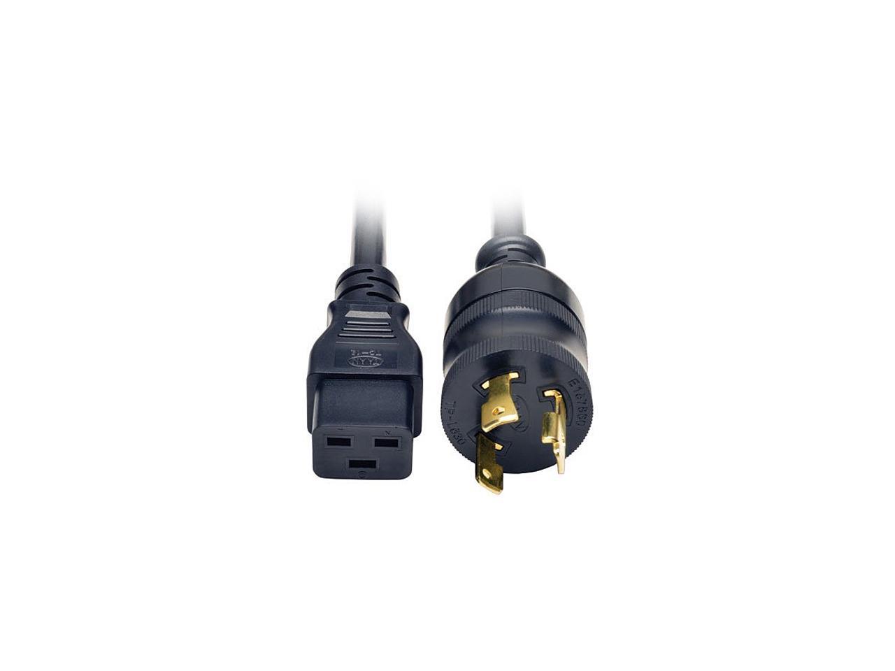 Tripp Lite Model P040-012-P30 12 ft. Heavy-Duty Power Cord, 20A, 12AWG (IEC-320-C19 to NEMA L6-30P)