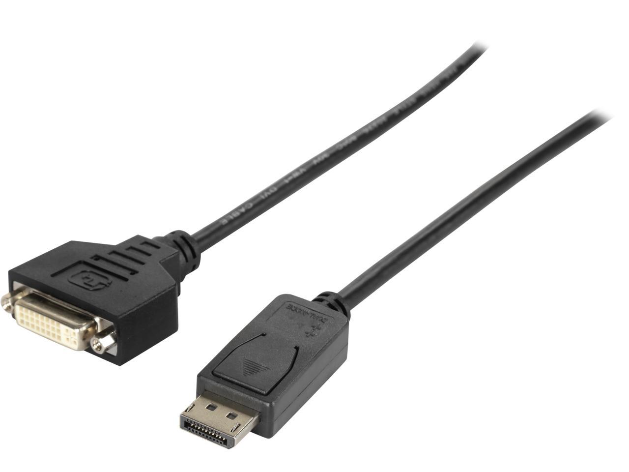 Tripp Lite DisplayPort to DVI Cable Adapter, Converter for DP to DVI-I (M/F), 3-ft. (P134-003)