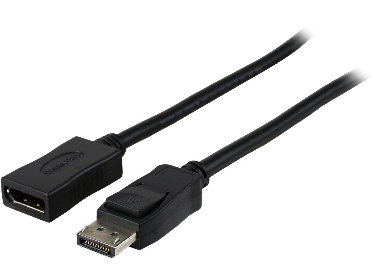 Tripp Lite P579-006 6 Feet Black Connector A DISPLAYPORT (MALE) Connector B DISPLAYPORT (FEMALE) DisplayPort Extension Cable with Latches Male to Female
