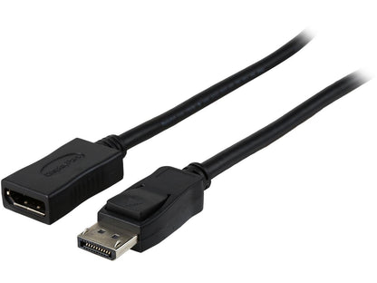 Tripp Lite P579-006 6 Feet Black Connector A DISPLAYPORT (MALE) Connector B DISPLAYPORT (FEMALE) DisplayPort Extension Cable with Latches Male to Female