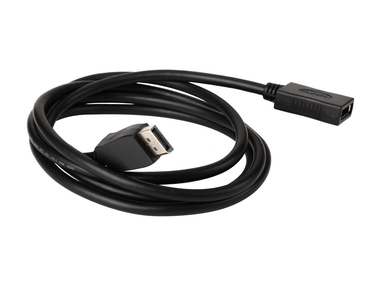 Tripp Lite P579-006 6 Feet Black Connector A DISPLAYPORT (MALE) Connector B DISPLAYPORT (FEMALE) DisplayPort Extension Cable with Latches Male to Female