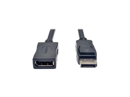 Tripp Lite P579-006 6 Feet Black Connector A DISPLAYPORT (MALE) Connector B DISPLAYPORT (FEMALE) DisplayPort Extension Cable with Latches Male to Female