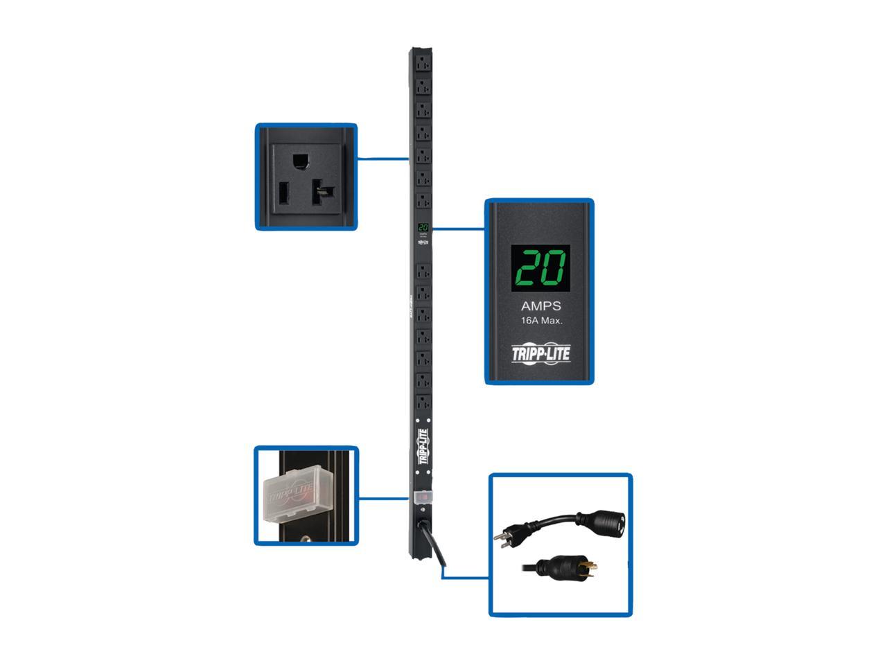 Tripp Lite PDUMV20-36 Metered 0U 100-127V nominal, single phase 20A 15 ft PDU
