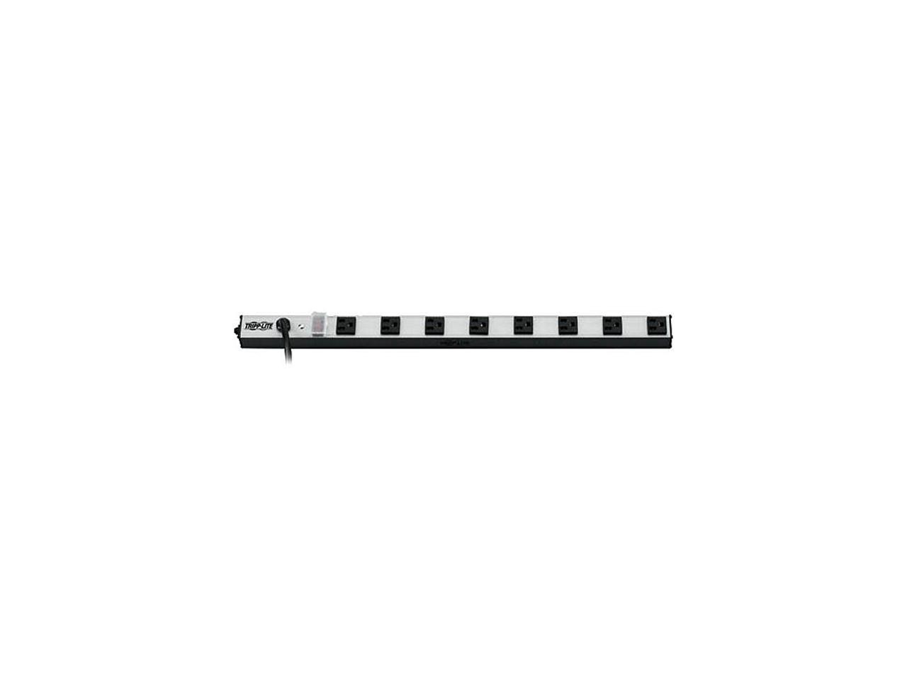 TRIPP LITE PS240810 8 Outlets Power Strip 120V Input Voltage 1800W Maximum Power 10 Feet Cord Length