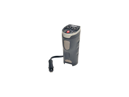 Tripp Lite 200W Car Power Inverter with 2 Outlets & 2 USB Charging Ports, Cup Holder Design (PV200CUSB)