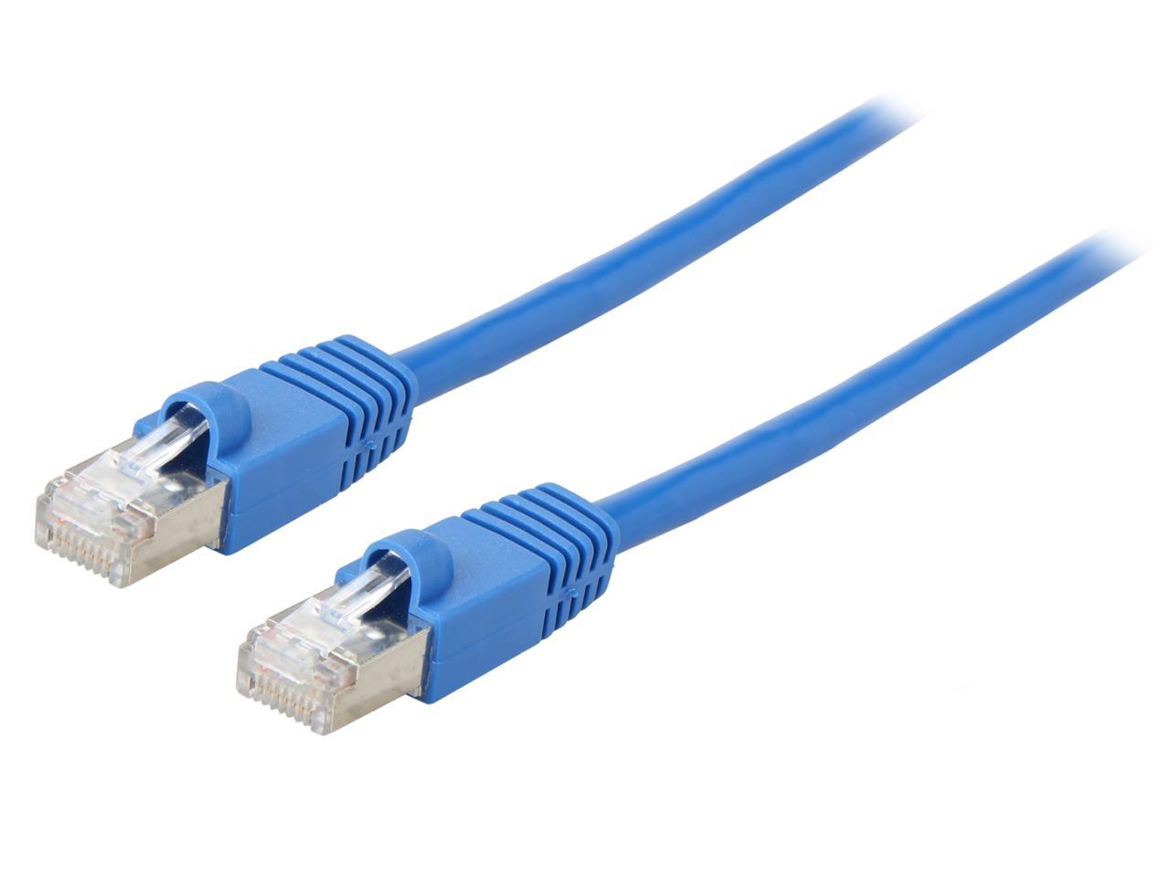 TRIPP LITE N262-003-BL 3 ft. Cat 6A Blue Shielded Augmented Cat6 (Cat6a) Shielded (STP) Snagless 10G Certified Patch Cable, (RJ45 M/M)