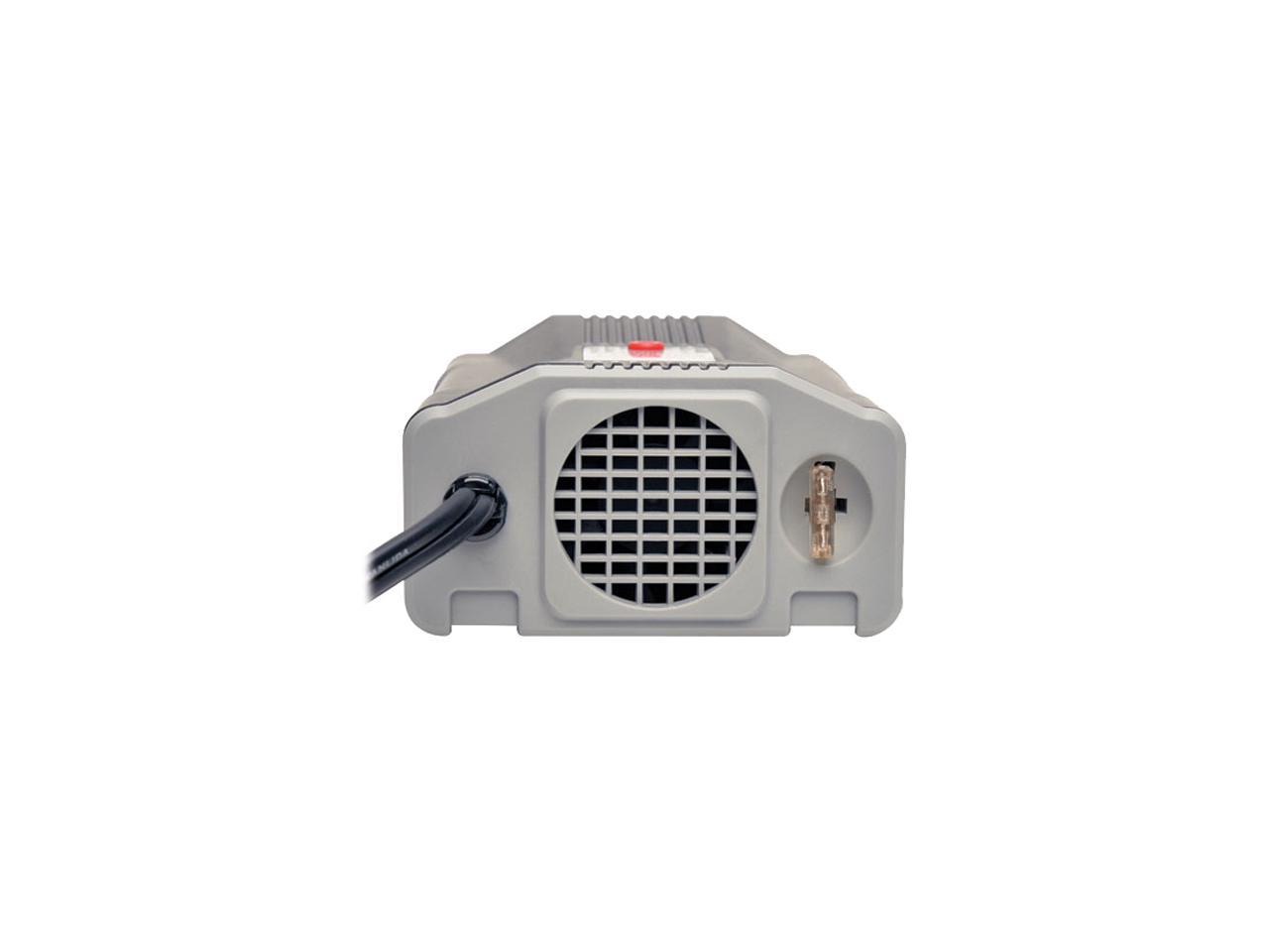 Tripp Lite 200W Car Power Inverter with Outlet & 2 USB Charging Ports, Ultra-Compact (PV200USB)