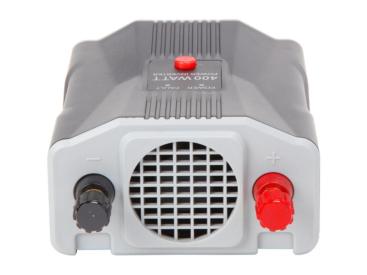 Tripp Lite 400W Car Power Inverter with 2 Outlets & 2 USB Charging Ports, Ultra-Compact (PV400USB)