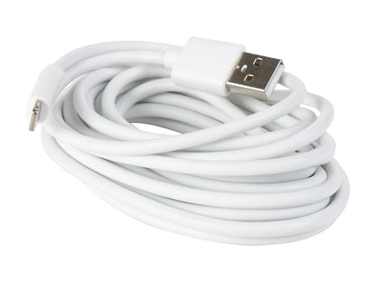 Tripp Lite M100-010-WH White USB Sync/Charge Cable with Lightning Connector, White, 10 ft. (3 m)