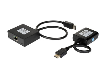 Tripp Lite DisplayPort to HDMI Over Cat5/6 Active Extender Kit, Pigtail-Style Transmitter & Receiver, Video/Audio, 1080/60p, Up to 150ft. (B150-1A1-HDMI)