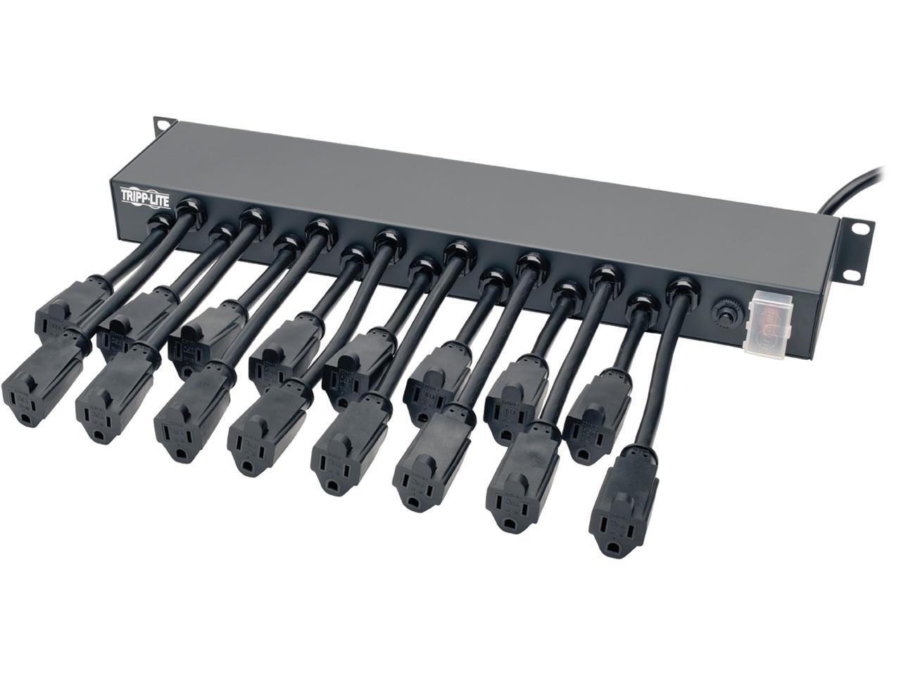 TRIPP LITE PS1916D1U 16 Outlets Power Strip 100V AC; 110V AC; 115V AC; 120V AC; 127V AC Input Voltage 15 Feet Cord Length