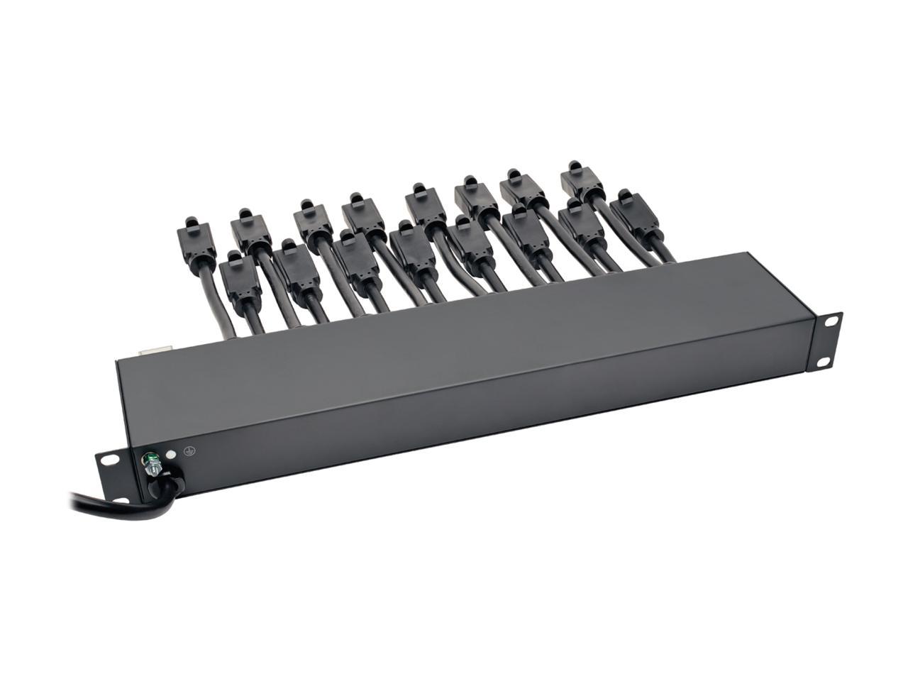 TRIPP LITE PS1916D1U 16 Outlets Power Strip 100V AC; 110V AC; 115V AC; 120V AC; 127V AC Input Voltage 15 Feet Cord Length