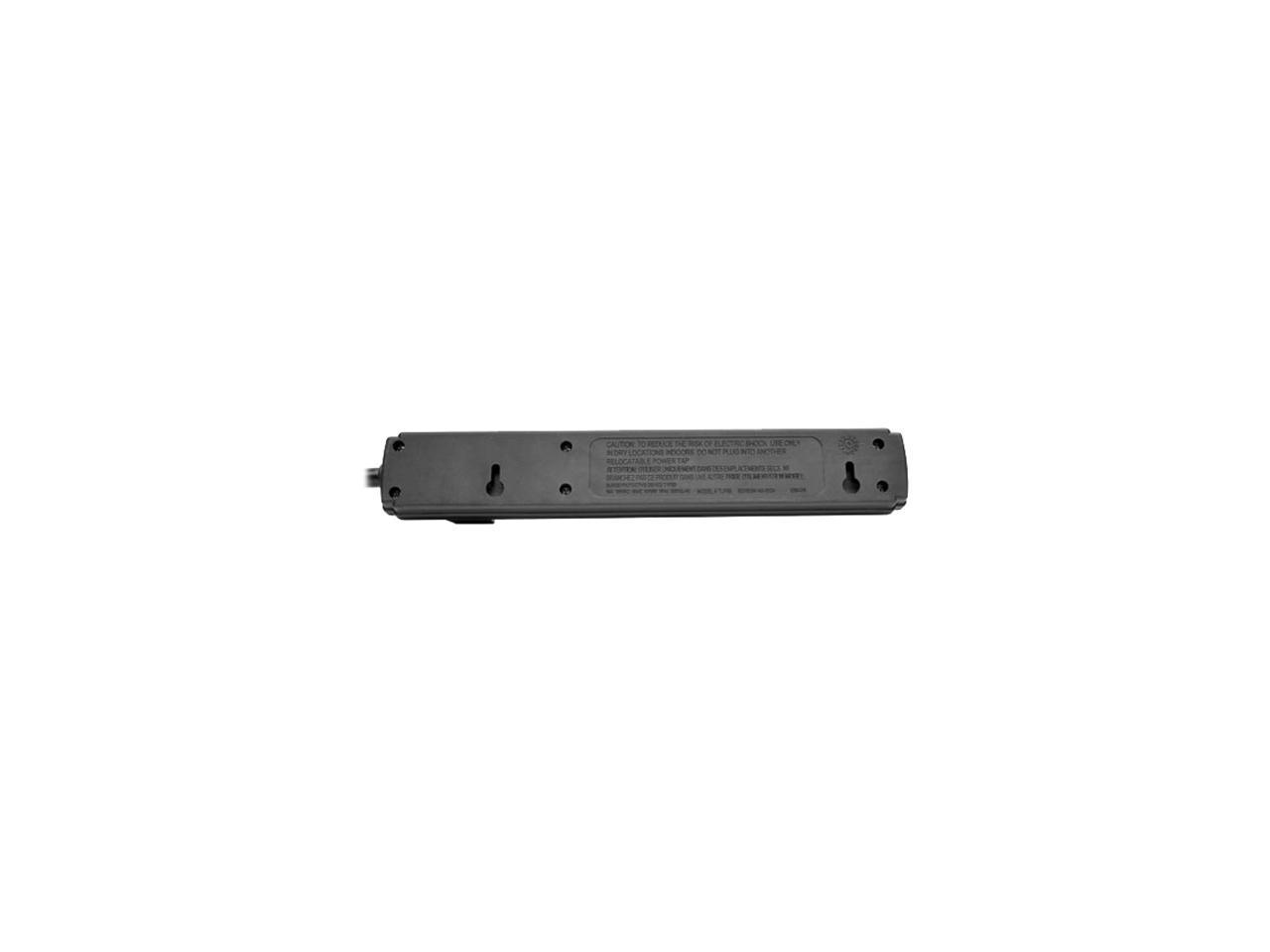 Tripp Lite 6-Outlet Power Strip, 6 ft. Cord, Black Housing (PS66B)