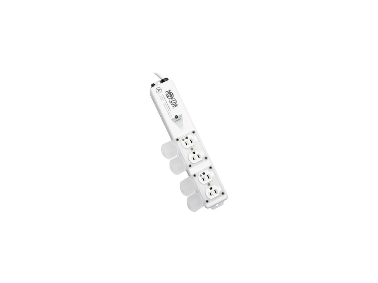 Tripp Lite 4 Outlet Medical-Grade Power Strip, 15A Hospital Grade Outlets, 6ft Cord, Safety Covers, For Patient-Care Areas (PS-406-HGULTRA)