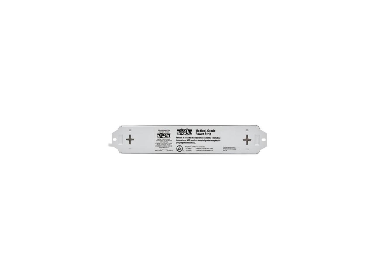 Tripp Lite 4 Outlet Medical-Grade Power Strip, 15A Hospital Grade Outlets, 6ft Cord, Safety Covers, For Patient-Care Areas (PS-406-HGULTRA)