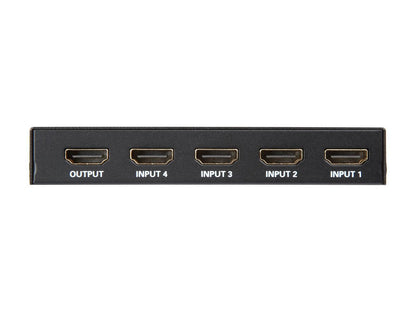 Tripp Lite 4-Port HDMI Switch for Video and Audio, 4K x 2K UHD @ 60 Hz (HDMI F/4xF) with Remote Control (B119-004-UHD)