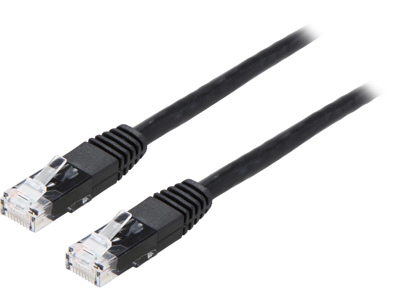 Tripp Lite Cat6 Gigabit Molded Patch Cable, 10 ft. RJ45 (M/M), 550MHz 24 AWG Black 10' (N200-010-BK)