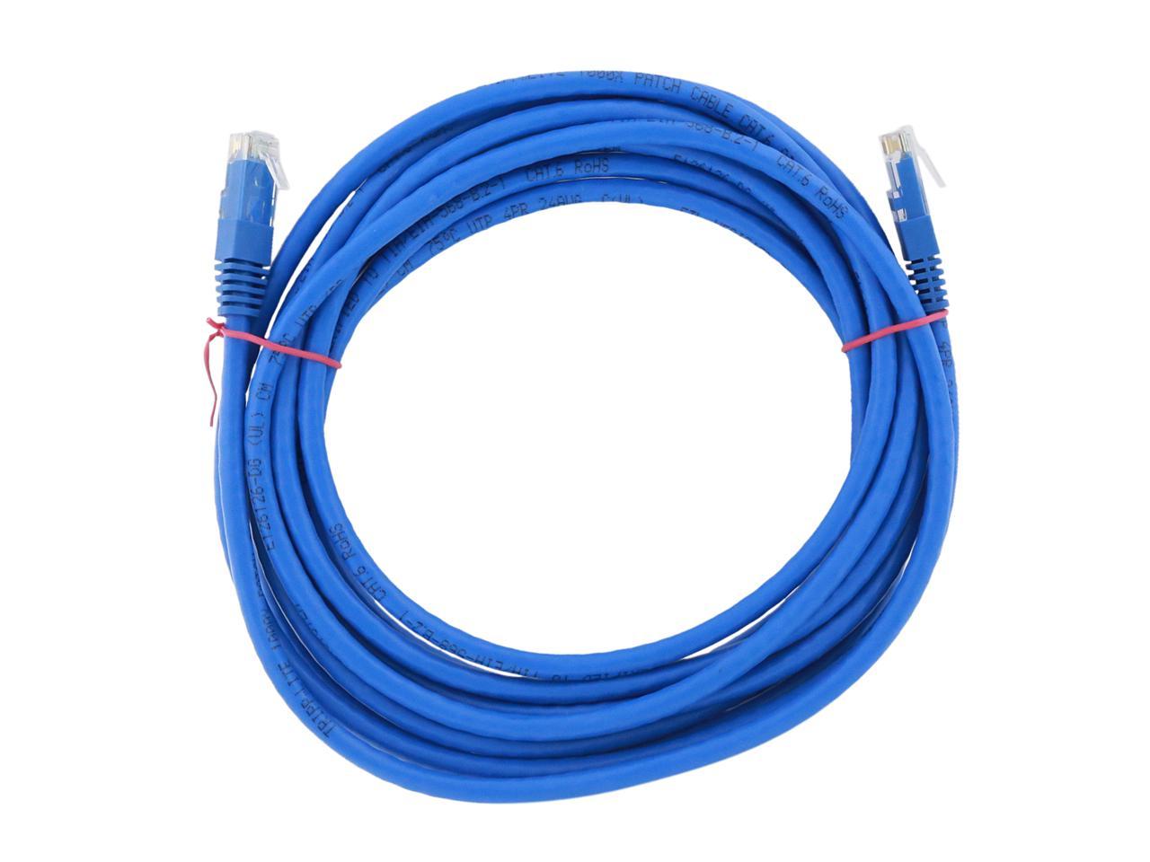 Tripp Lite Cat6 Gigabit Molded Patch Cable, 15 ft. RJ45 (M/M), 550MHz 24 AWG Blue 15' (N200-015-BL)