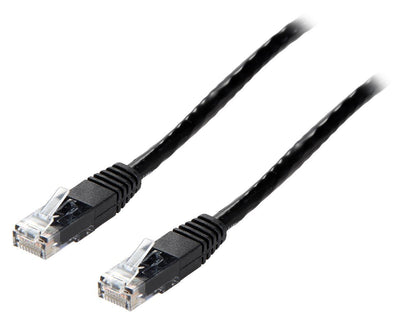Tripp Lite Cat6 Gigabit Molded Patch Cable, 3 ft. RJ45 (M/M), 550MHz 24 AWG Black 3' (N200-003-BK)