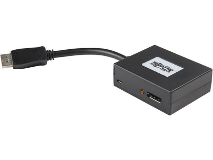 Tripp Lite B156-002-V2 2-Port DisplayPort 1.2 Multi-Stream Transport (MST) Hub, 3840 x 2160 (4K x 2K) UHD