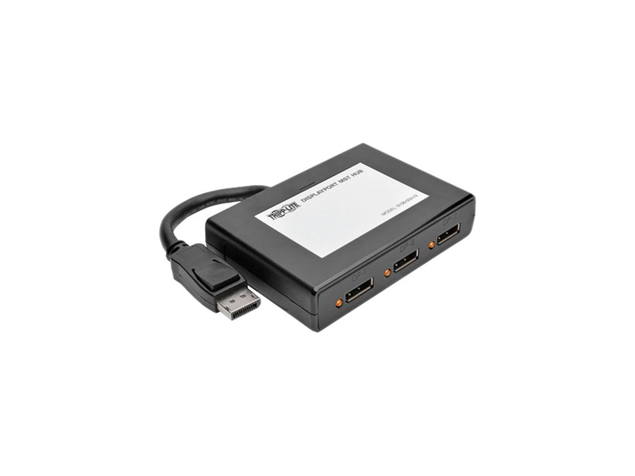Tripp Lite B156-003-V2 3-Port DisplayPort 1.2 Multi-Stream Transport (MST) Hub, 3840 x 2160 (4K x 2K) UHD