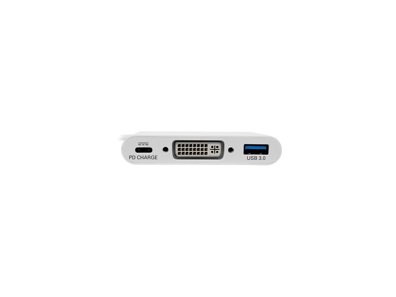 Tripp Lite USB C to DVI Multiport Adapter Converter Hub USB Type C to DVI (U444-06N-DU-C)