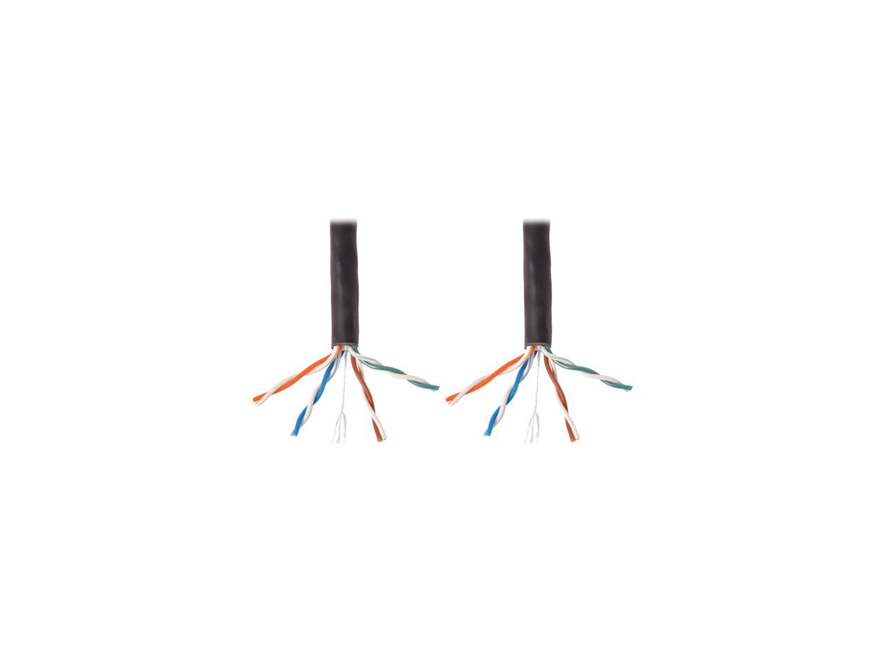 TRIPP LITE N222-01K-BK 1000 ft. Cat 6 Black Gigabit Bulk Solid-Core PVC Cable