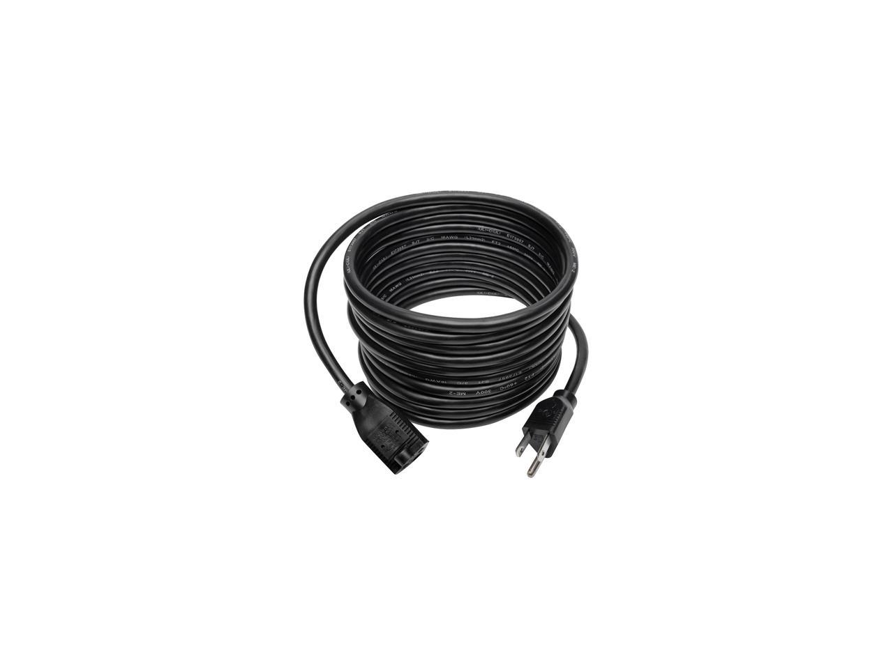 Tripp Lite Standard Power Extension Cord, 13A, 16 AWG (NEMA 5-15P to NEMA 5-15R), 15 ft. (P024-015-13A)